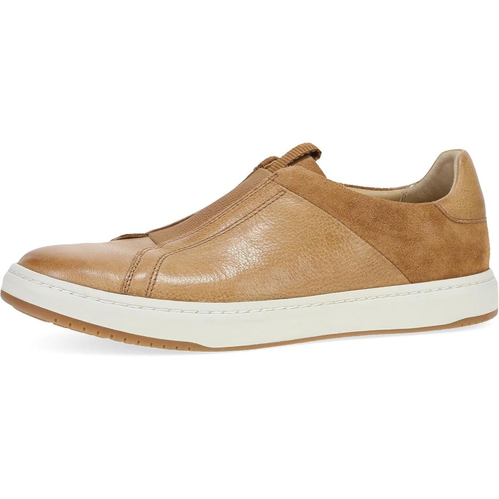 imageDansko Jenn Womens SlipOn Leather Sneakers Removable Footbed with Arch Support Leather Linings and a SlipResistant Rubber OutsoleTan