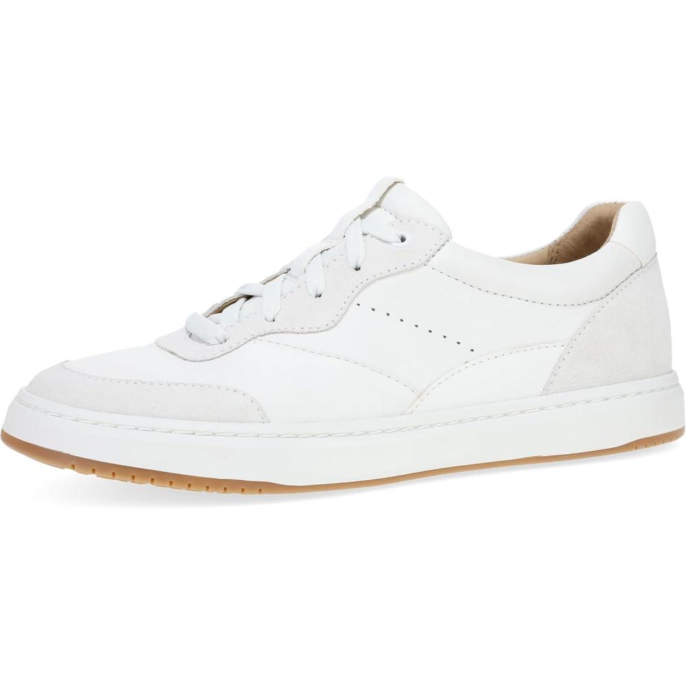 imageDansko Josey Leather Loafer Sneaker for Women LightWeight Everyday Active Shoe with SlipResistant Rubber OutsoleWhite