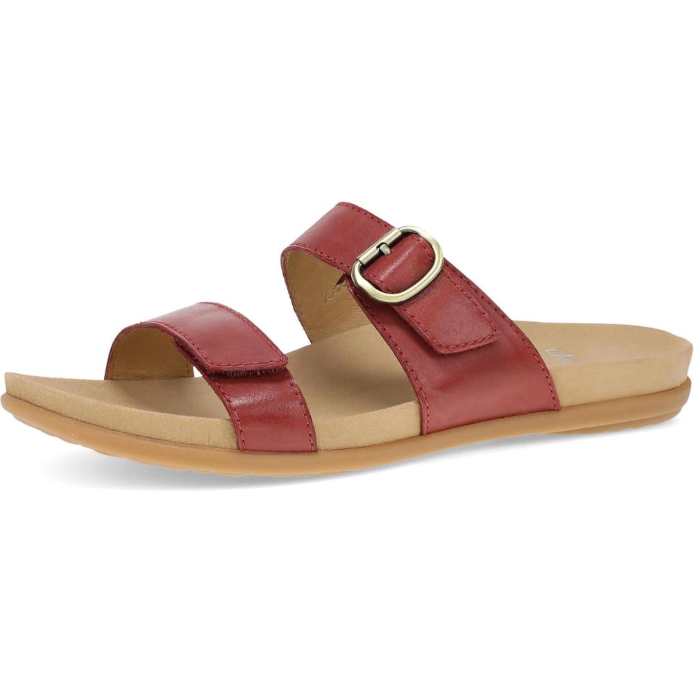 imageDansko Justine Adjustable Sandal for Women Leather Linings and Uppers for AllDay Comfort DualDensity EVA Footbed and Lightweight Rubber Outsole for LongLasting WearCayenne