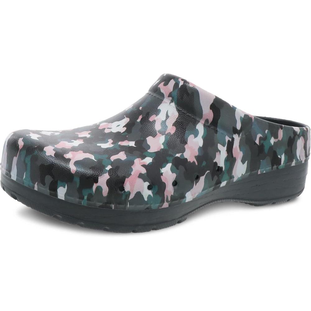 imageDansko Kane SlipOn Mule Clog for Women  Lightweight Cushioned Comfort and Removable EVA Footbed with Arch Support  Easy Clean UppersCamo Mold