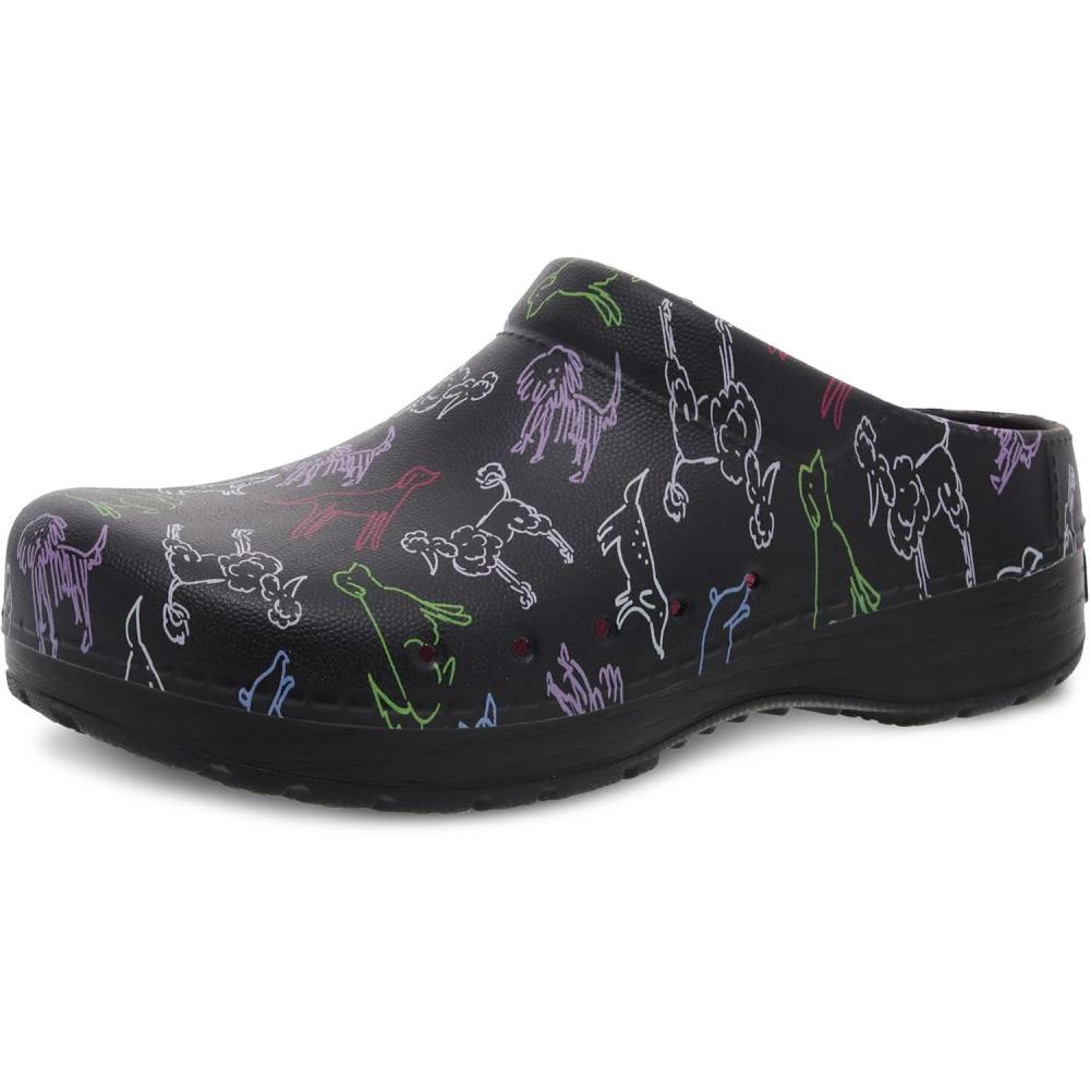 imageDansko Kane SlipOn Mule Clog for Women  Lightweight Cushioned Comfort and Removable EVA Footbed with Arch Support  Easy Clean UppersDogs Molded