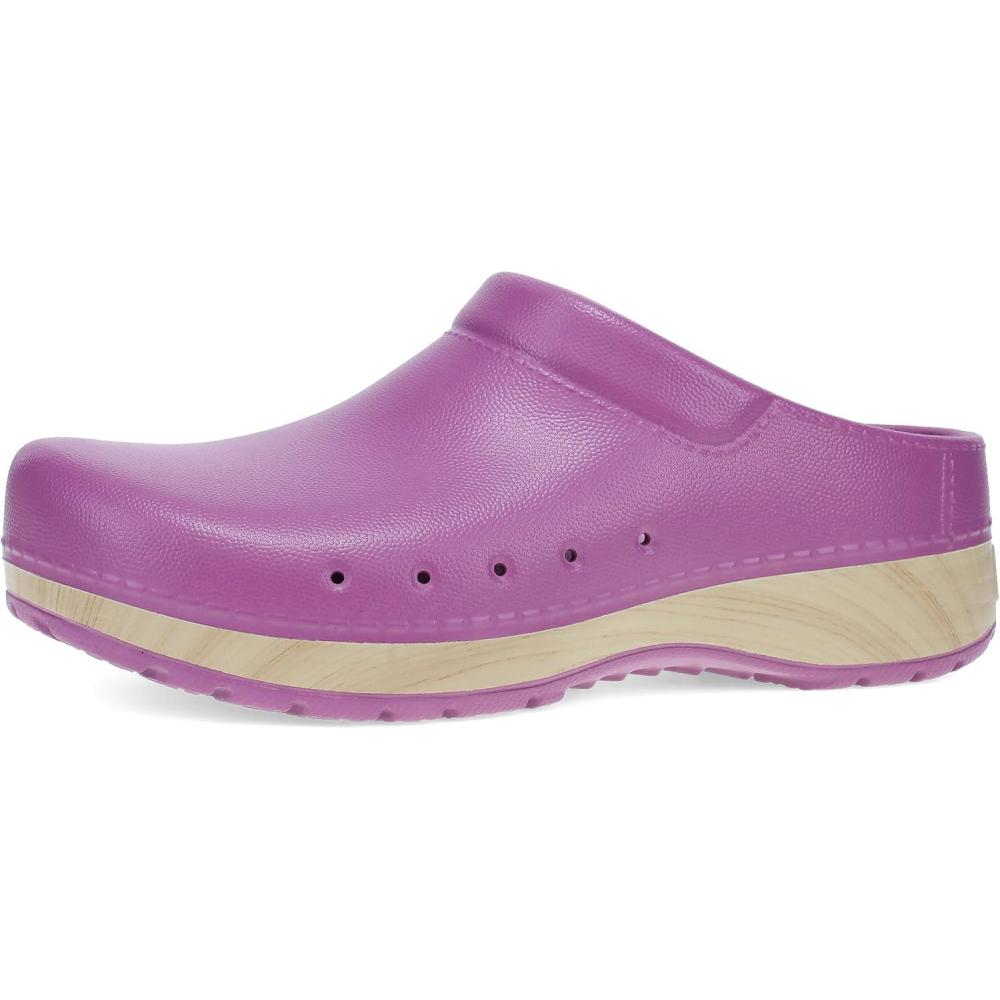 imageDansko Kane SlipOn Mule Clog for Women  Lightweight Cushioned Comfort and Removable EVA Footbed with Arch Support  Easy Clean UppersOrchid