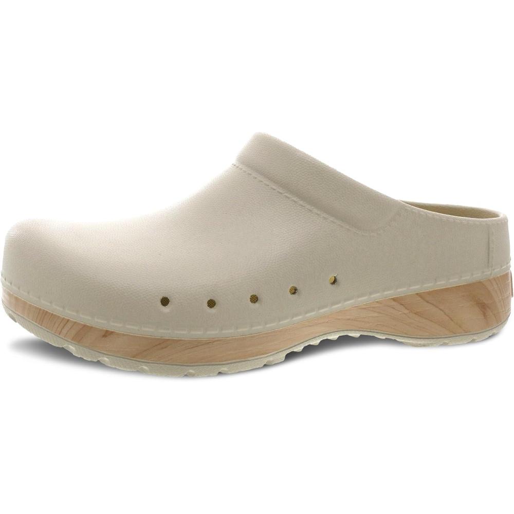 imageDansko Kane SlipOn Mule Clog for Women  Lightweight Cushioned Comfort and Removable EVA Footbed with Arch Support  Easy Clean UppersSand