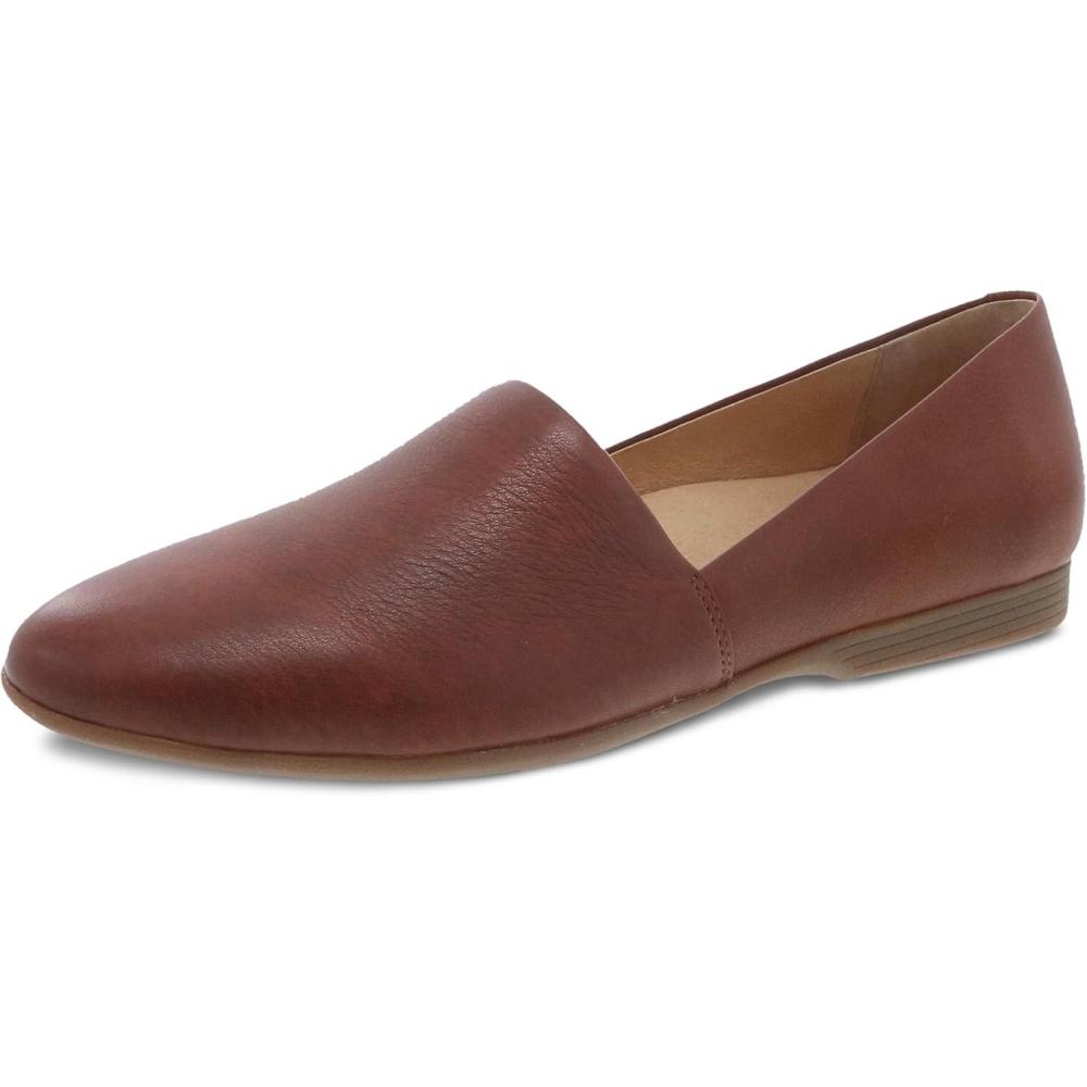 imageDansko Larisa SlipOn Flats for Women Comfotable Flat Shoes with Arch Support Versatile Casual to Dressy Footwear Lightweight Rubber OutsoleSaddle
