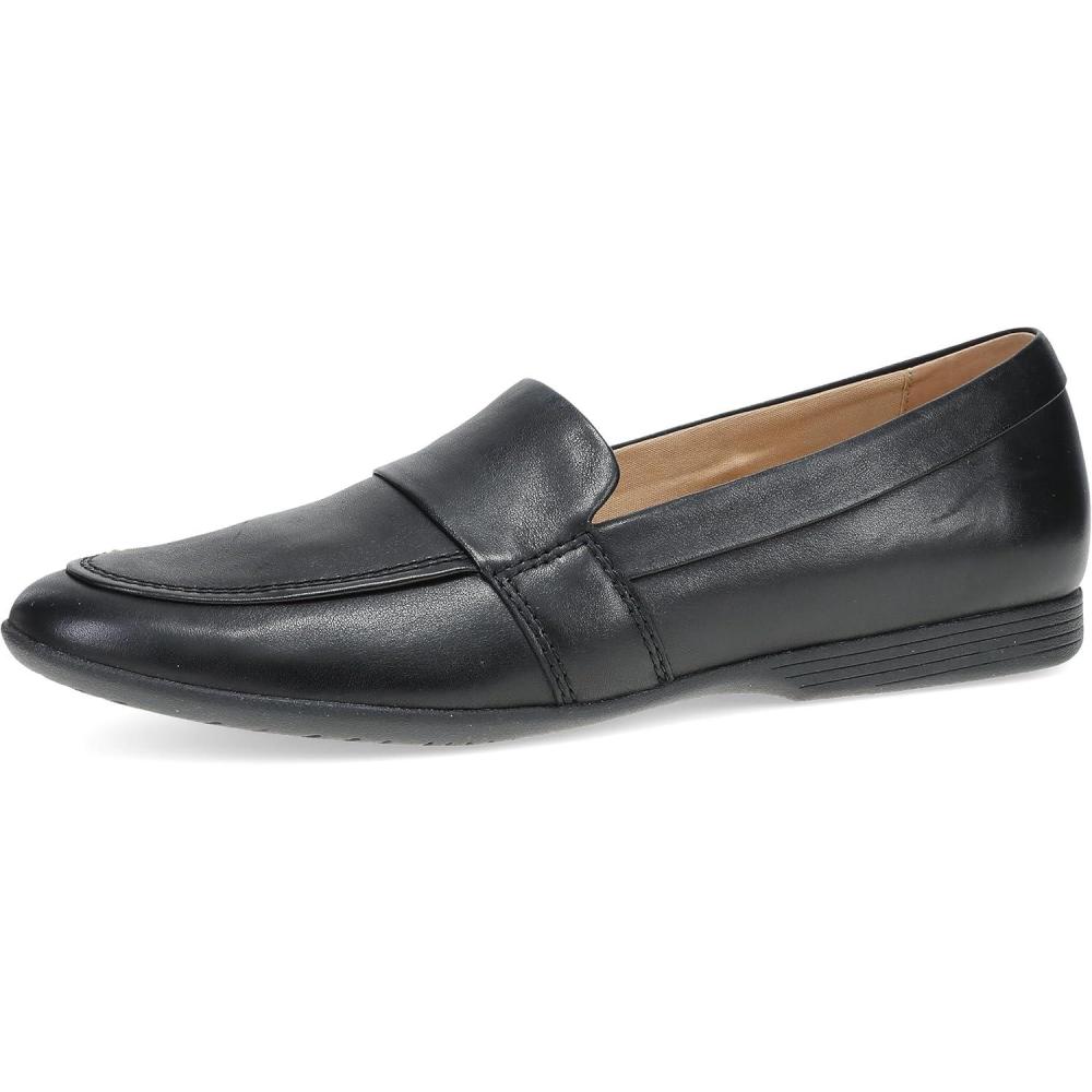 imageDansko Linden SlipOn Loafers for Women  Comfortable Flat Shoes with Arch Support  Versatile Casual to Dressy Footwear  Lightweight Rubber OutsoleBlack