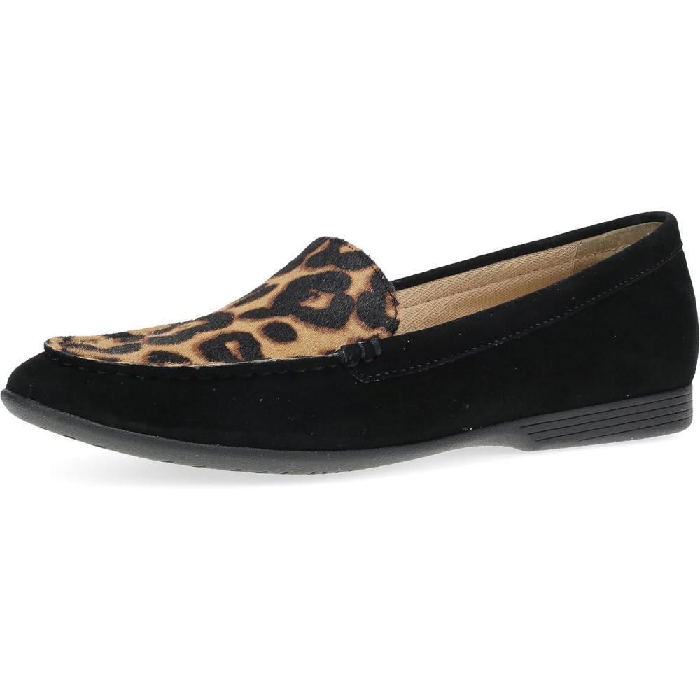 imageDansko Lorri SlipOn Loafers for Women  Comfortable Flat Shoes with Arch Support  Versatile Casual to Dressy Footwear  Lightweight Rubber OutsoleBlack Leopard