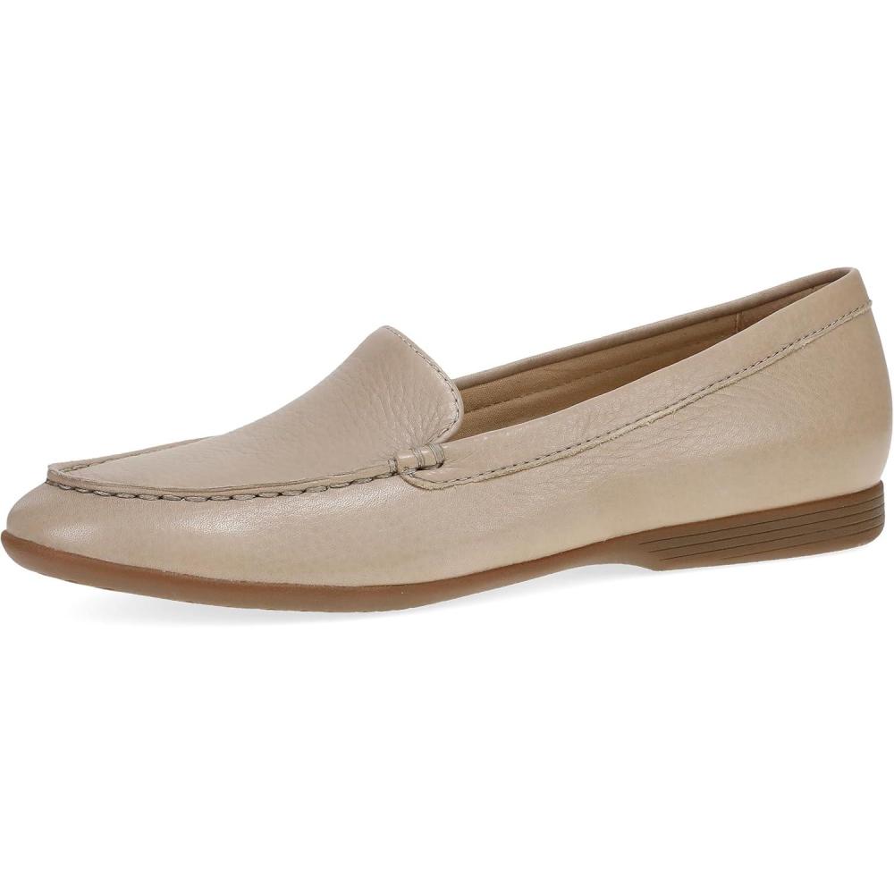 imageDansko Lorri SlipOn Loafers for Women  Comfortable Flat Shoes with Arch Support  Versatile Casual to Dressy Footwear  Lightweight Rubber OutsoleSand