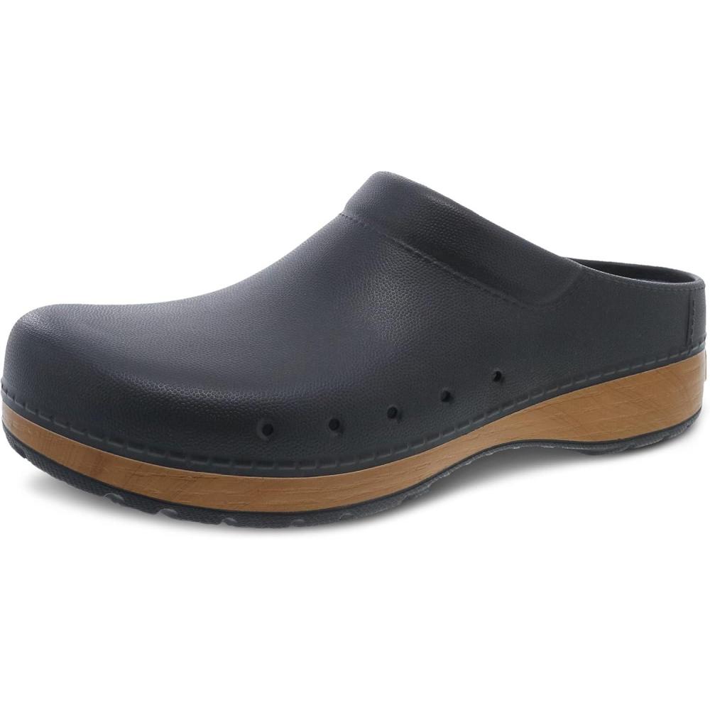 imageDansko Mens Kane Slip On Mule  Lightweight and Cushion Comfort with Removable EVA Footbed and Arch SupportBlack