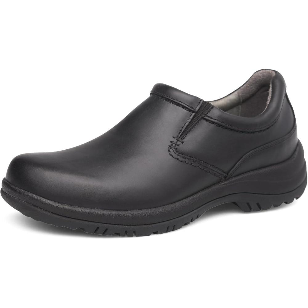 imageDansko Mens Wynn Casual Shoes  Work Shoes Chef Shoes All Day Comfort and SupportBlack Leather