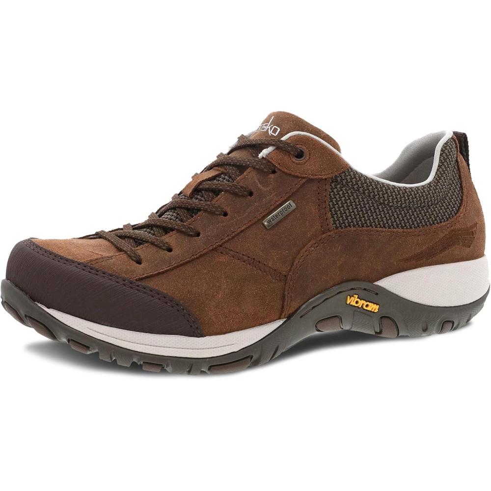 imageDansko Paisley Waterproof Outdoor Sneakers for Women  Comfortable Breathable Walking Shoes with Arch Support  Stain Resistant Sneakers with Slip Resistant Rubber Outsole  Great for HikingBrown