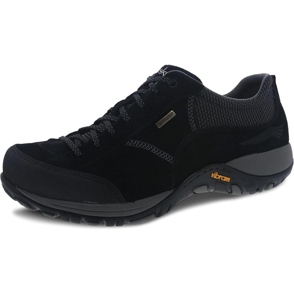 imageDansko Paisley Waterproof Outdoor Sneakers for Women  Comfortable Breathable Walking Shoes with Arch Support  Stain Resistant Sneakers with Slip Resistant Rubber Outsole  Great for HikingBlackBlack