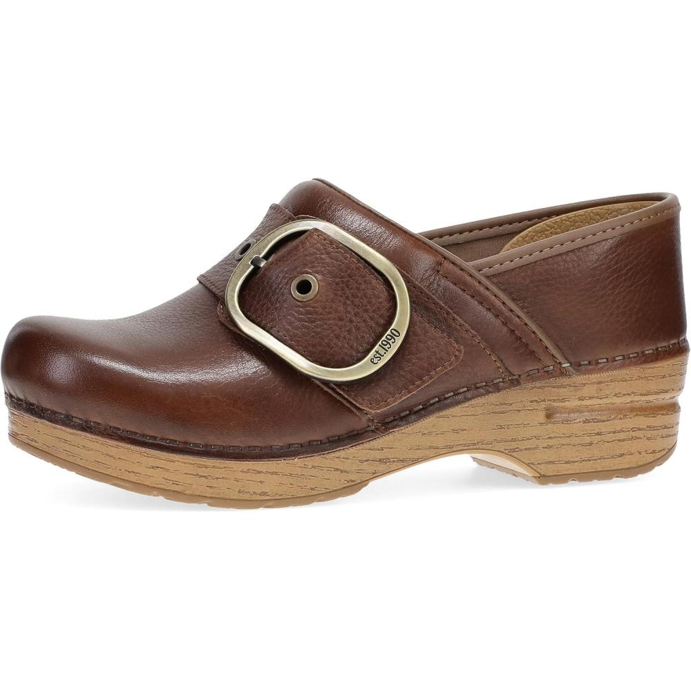 imageDansko Pearson Clogs for Women  Rocker Sole and Arch Support for ComfortBrown