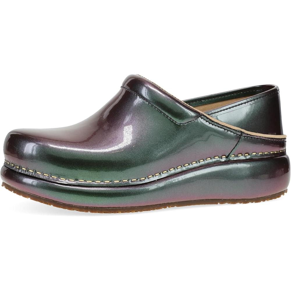 imageDansko Platform Pro Womens Slip Resistant Clog Memory Foam Footbed Cushioned Arch Support for Work and Everyday WearFunky Colorshift