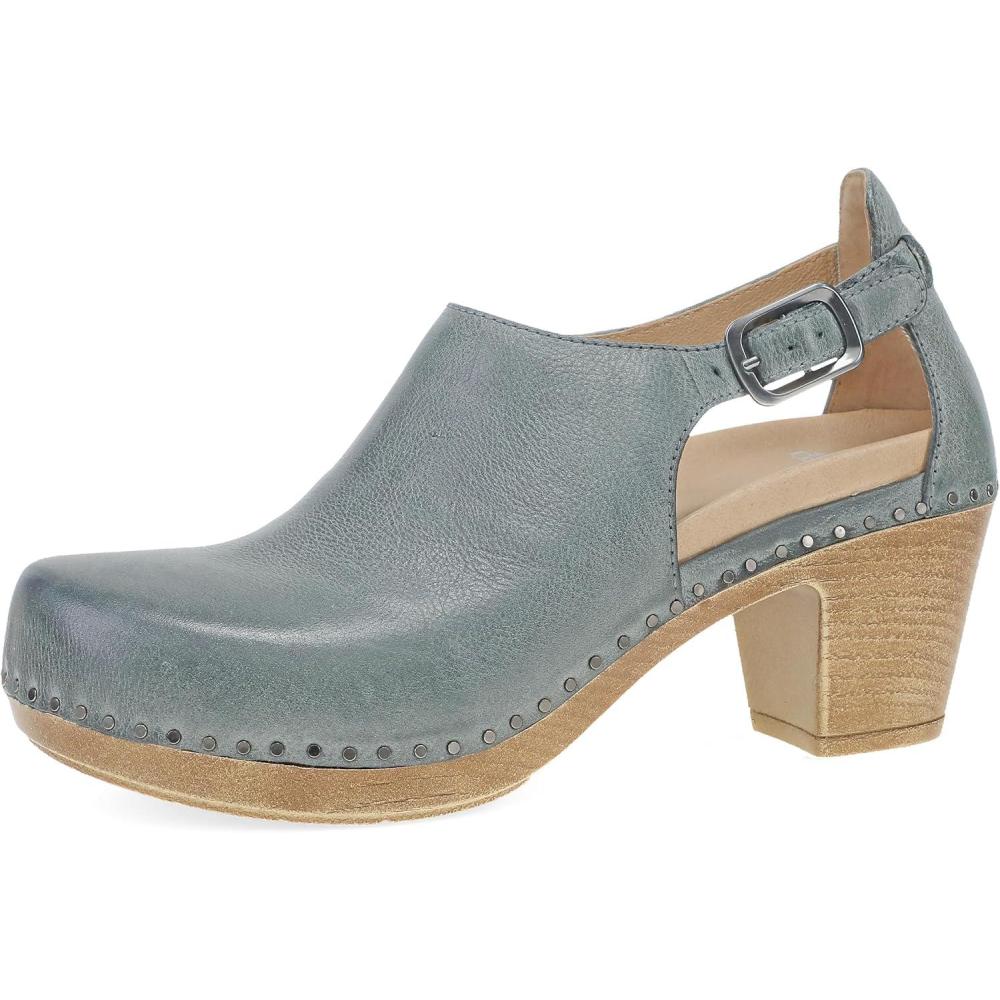 imageDansko Sassy Stylish Upfront Closed Toe for Women  EnergyReturn Footbed with Added Arch Support  Lightweight PU Outsole for LongLasting Wear  Great for AllSeasons StyleSlate Milled