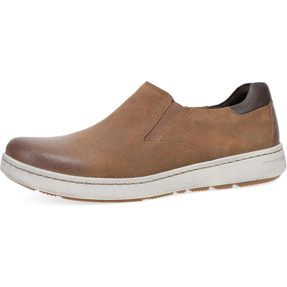imageDansko Trent Stylish SlipOn Sneaker for Men Leather Linings for Breathability SlipResistant OutsoleBrown