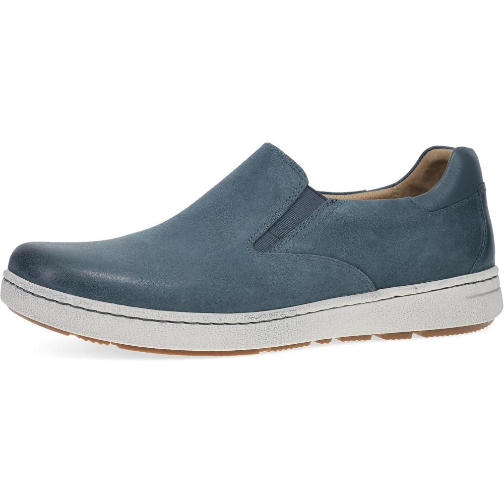 imageDansko Trent Stylish SlipOn Sneaker for Men Leather Linings for Breathability SlipResistant OutsoleDenim