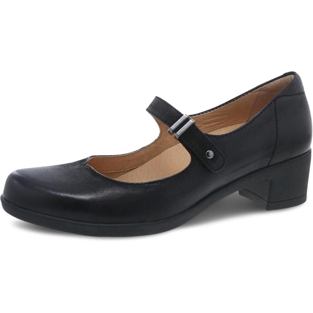 imageDansko Womens Callista Mary Jane  Comfort Shoes Arch Support adjustabale StrapBlack