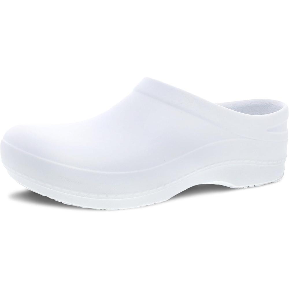imageDansko Womens Kaci Occupational Mule Clog  Lightweight and Slip Resistant Made with BioBased EVA for LongLasting Wear  Great for Healthcare Food Service LandscapingWhite Molded