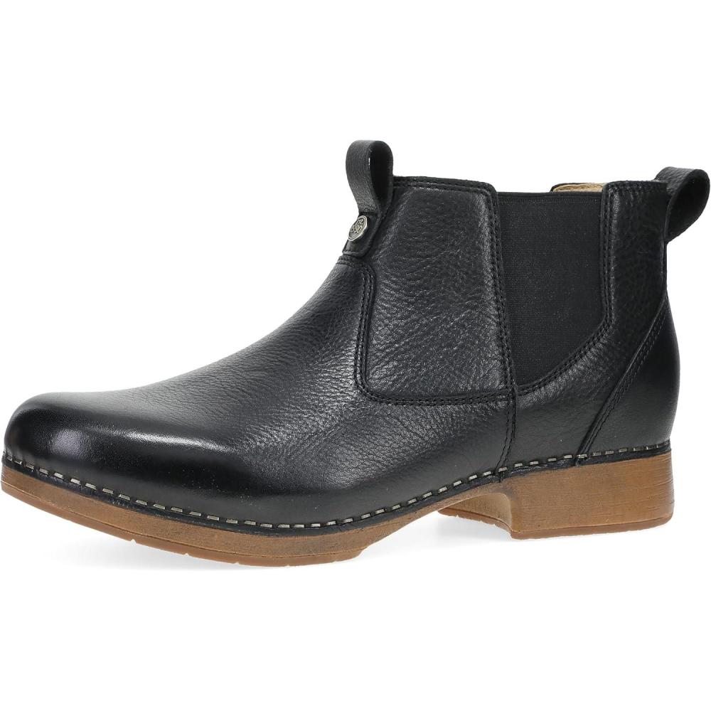 imageDansko Womens Michele Chelsea Boots SlipOn Leather Ankle Boot AllDay Comfort ampamp Classic Equestrian StyleBlack