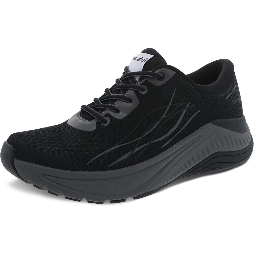 imageDansko Womens Pace Walking Shoe  Lightweight Performance Sneaker with Arch SupportBlackGrey