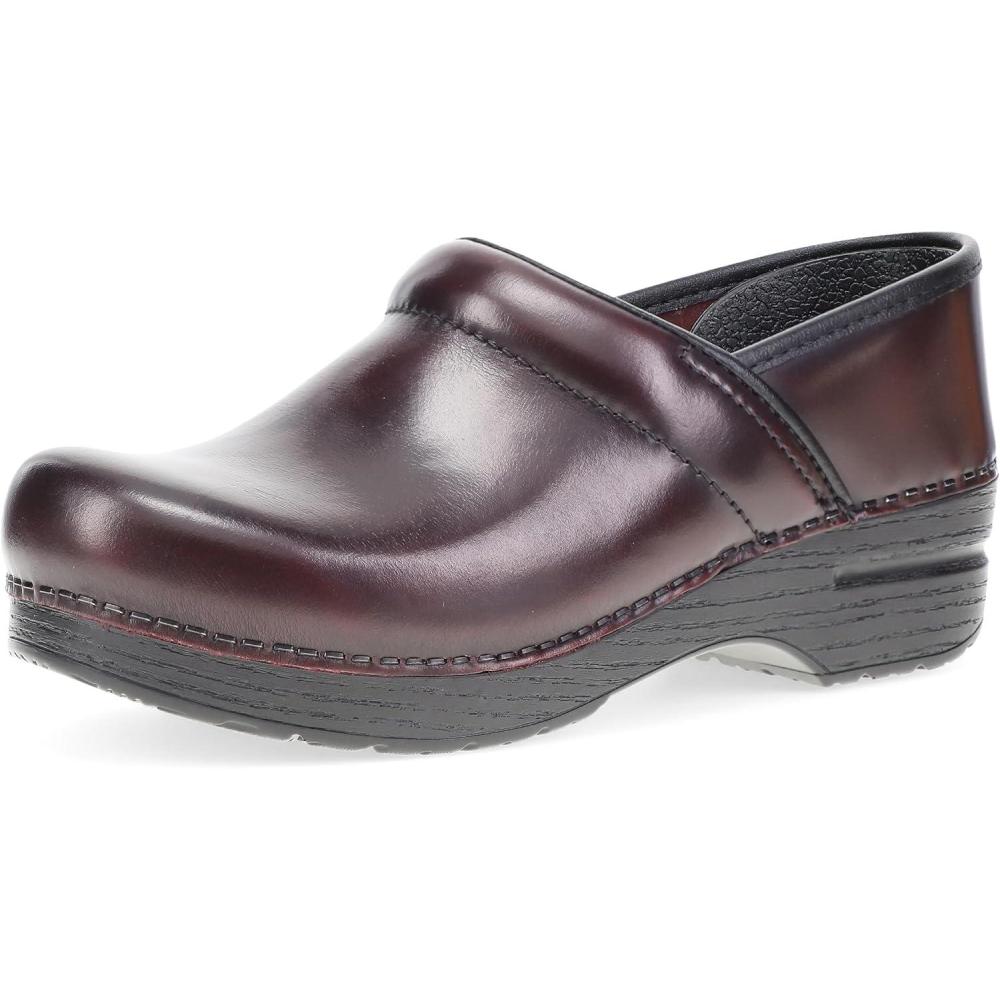 imageDansko Womens Professional SlipOn Clogs Rocker Sole and Arch Support for ComfortIdeal for Nursing Food Service HealthcareCordovan Cabrio