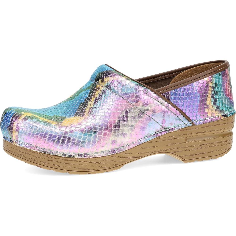 imageDansko Womens Professional SlipOn Clogs Rocker Sole and Arch Support for ComfortIdeal for Nursing Food Service HealthcareMermaid