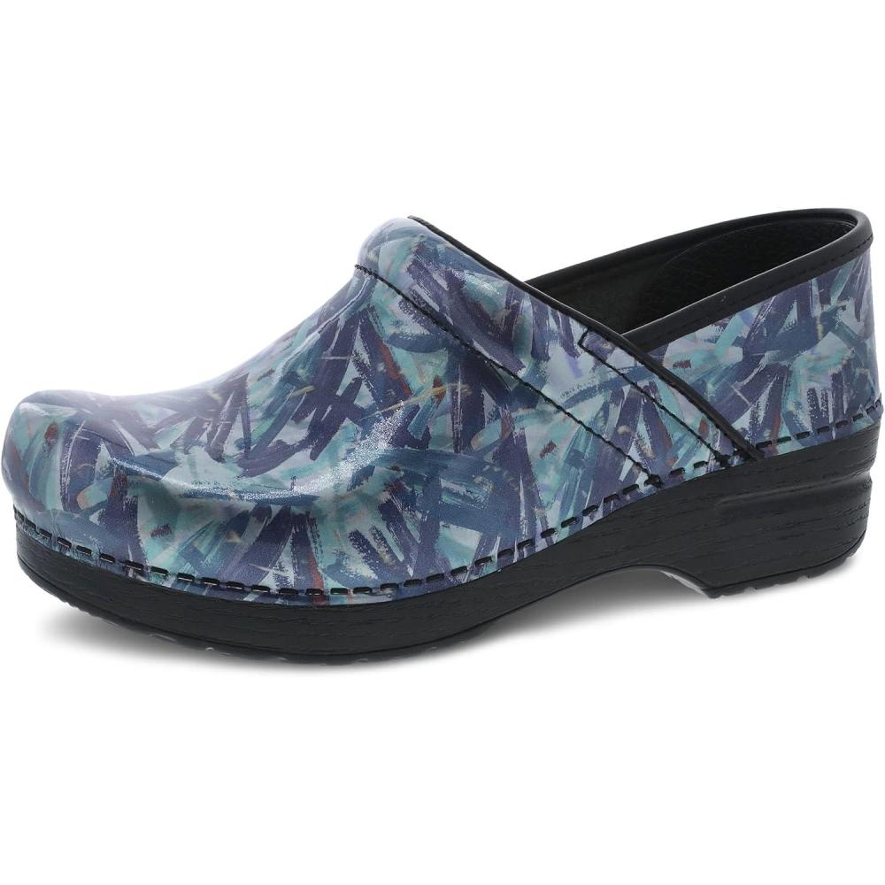 imageDansko Womens Professional SlipOn Clogs Rocker Sole and Arch Support for ComfortIdeal for Nursing Food Service HealthcarePainted