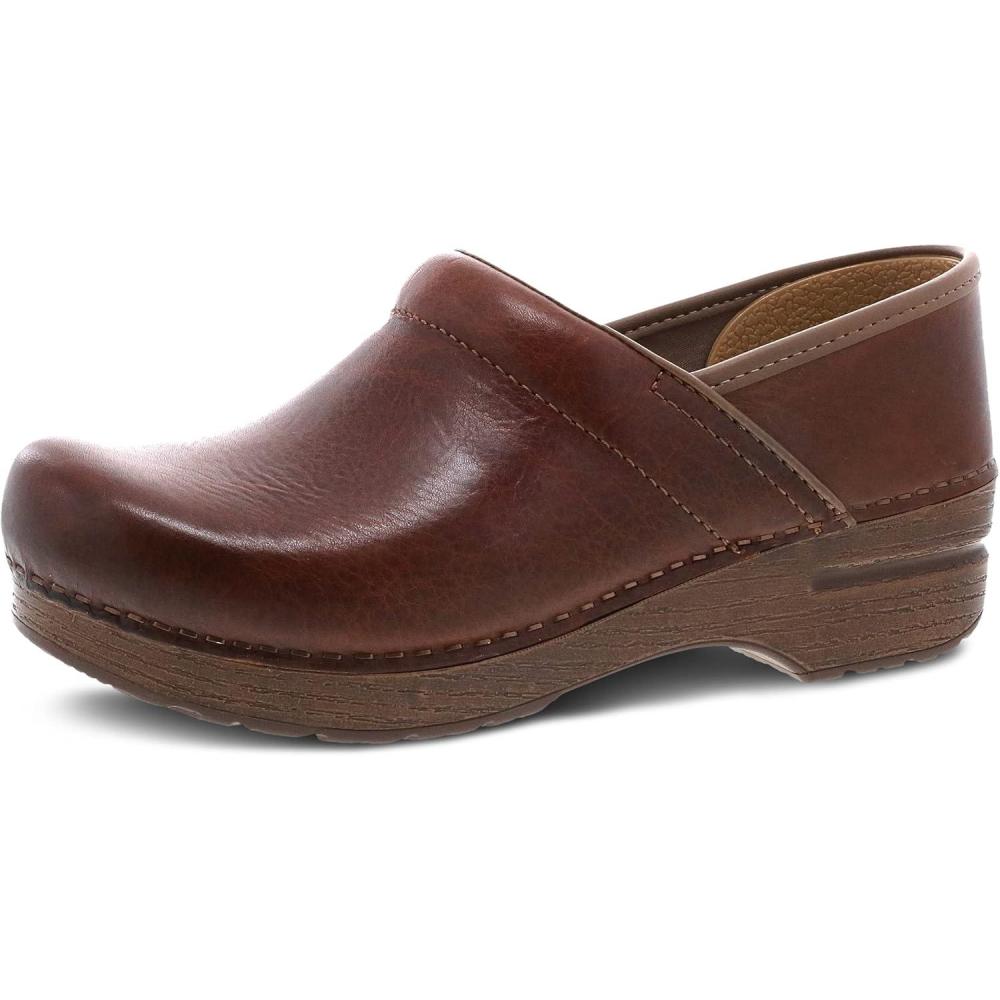 imageDansko Womens Professional SlipOn Clogs Rocker Sole and Arch Support for ComfortIdeal for Nursing Food Service HealthcareSaddle