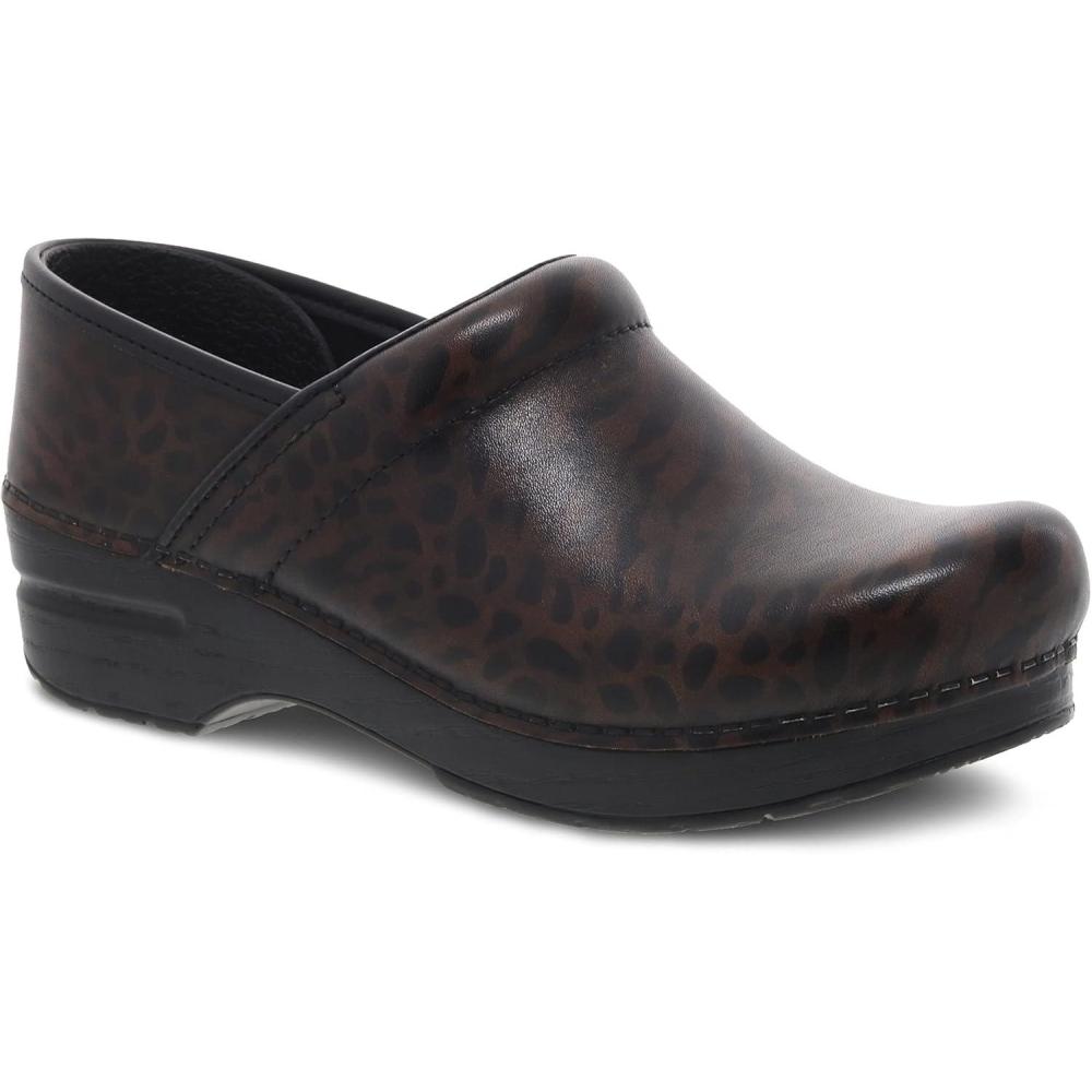 imageDansko Womens Professional SlipOn Clogs Rocker Sole and Arch Support for ComfortIdeal for Nursing Food Service HealthcareZebra Brush Off