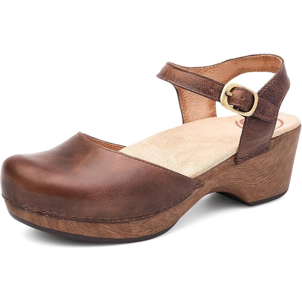 imageDansko Womens Sam Sandals  Comfort Support Womens Dress SandalsTeak