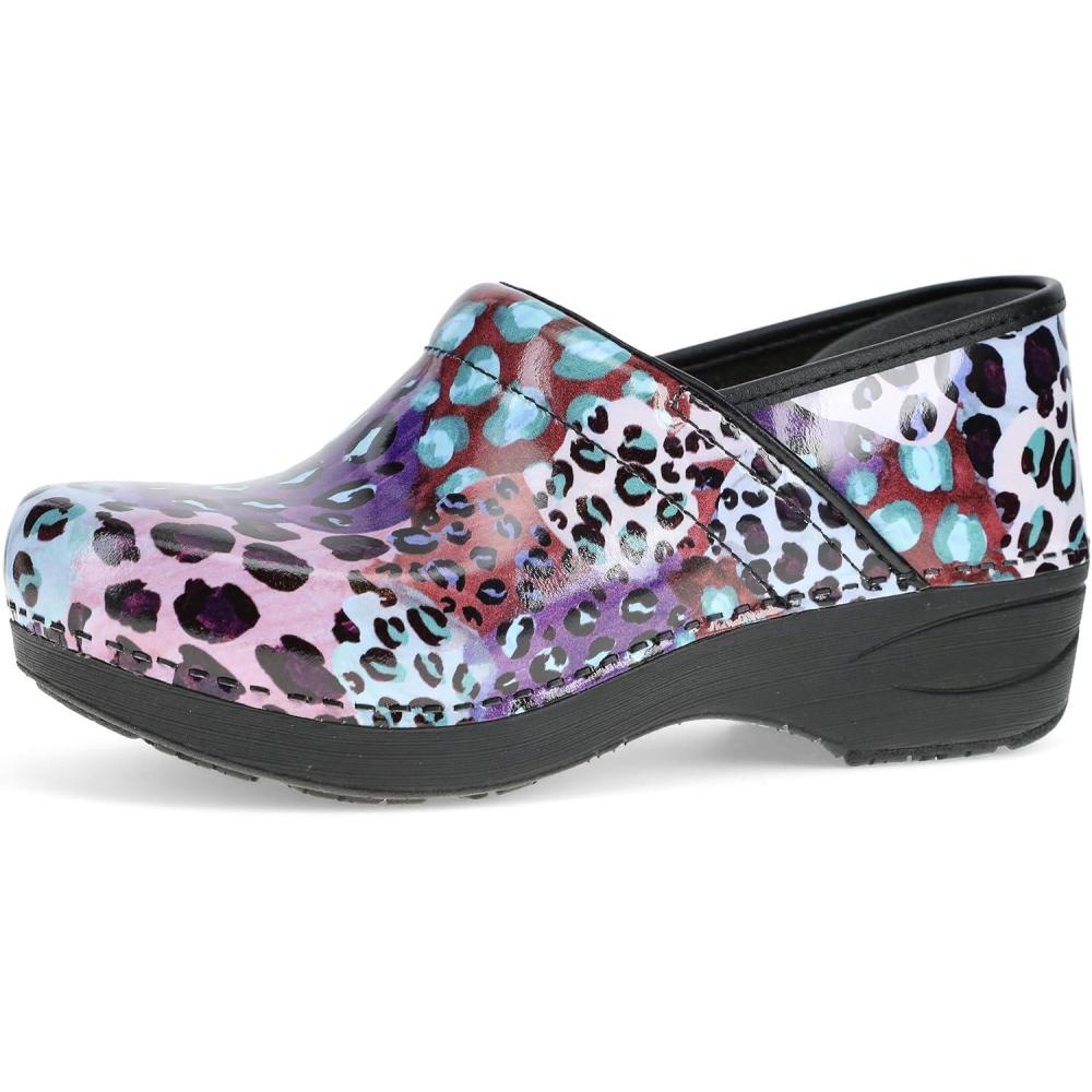 imageDansko XP 20 Clogs  Lightweight SlipResistant Footwear for Comfort and Support  Ideal for Long Standing Professionals  Nursing Healthcare ProfessionalsPurple Leopard