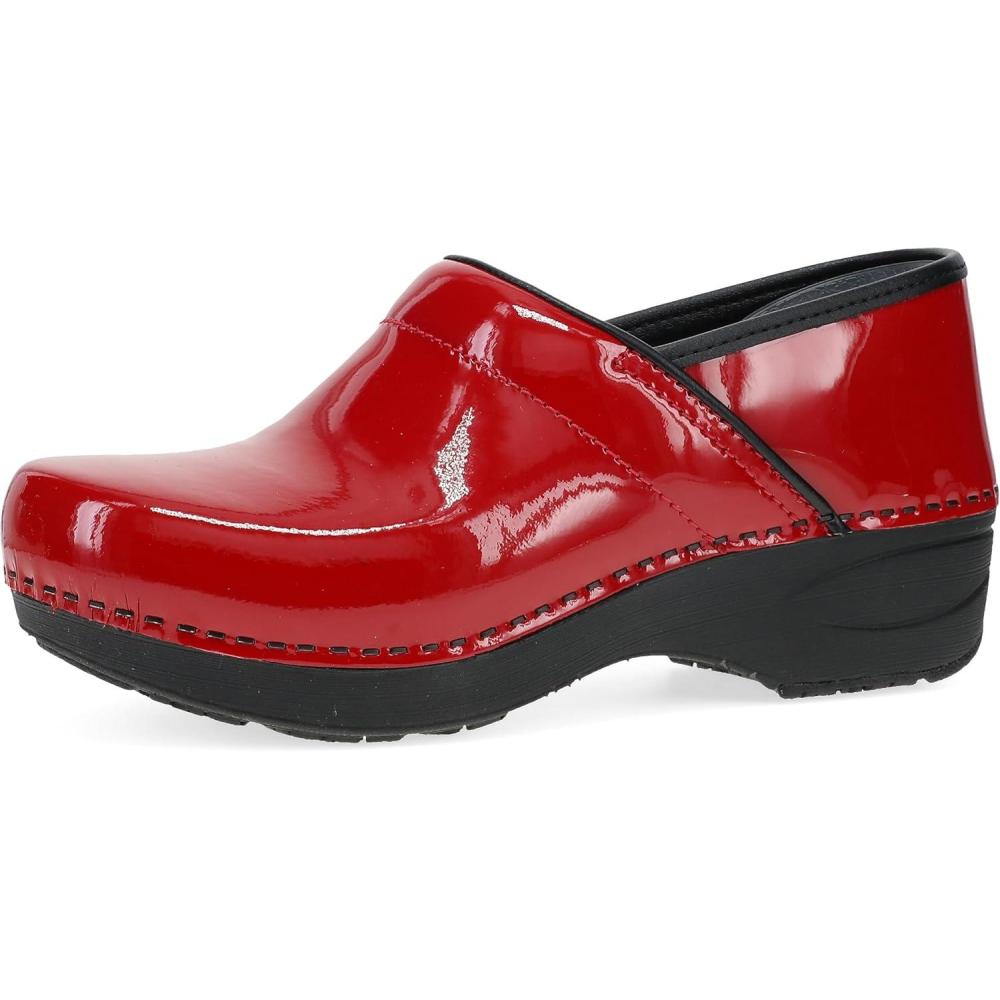 imageDansko XP 20 Clogs Lightweight SlipResistant Footwear for Comfort and Support Ideal for Long Standing Professionals Nursing Healthcare ProfessionalsRed Patent