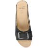 Dansko Adeline Heeled Slide Sandal for Women – Hand-Crafted Wooden Outsoles – Memory Foam Footbeds and Rubber Padded Outsoles for Comfort and Durability(Black)