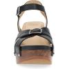 Dansko Alanna Heeled Adjustable Sandal for Women – Hand-Crafted Wooden Outsoles – Memory Foam Footbeds and Rubber Padding for Unparalleled Comfort and Durability(Black)