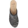 Dansko Andie Women’s Handcrafted Mule Clogs – Artisan Wood Sole Slip-On Shoes with Memory Foam Insole – Made in Brazil(Grey)