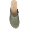 Dansko Andie Women’s Handcrafted Mule Clogs – Artisan Wood Sole Slip-On Shoes with Memory Foam Insole – Made in Brazil(Olive)