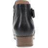 Dansko Brennan Ankle Bootie with Stylish Accents for Women – Memory Foam and Arch Support for All -Day Comfort and Support – Lightweight EVA Outsole for Long-Lasting Wear(Black)