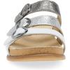 Dansko Campbell Slip-On Wedge Sandal for Women -Low Profile Wedge with Arch Support, Adjustable Fit for Walking Comfort(Pewter)