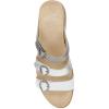 Dansko Campbell Slip-On Wedge Sandal for Women -Low Profile Wedge with Arch Support, Adjustable Fit for Walking Comfort(Pewter)