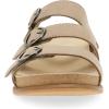 Dansko Campbell Slip-On Wedge Sandal for Women -Low Profile Wedge with Arch Support, Adjustable Fit for Walking Comfort(Sand)