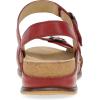 Dansko Candace Wedge Sandal for Women –Comfortable Wedge with Arch Support –Fully Adjustable Straps–Versatile Casual to Dressy Footwear –Lightweight Rubber Outsole(Red)