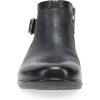 Dansko Carolyn Low Ankle Booties – Comfortable Slip on Style with Inside Zipper and Removable Arch Support Insole(Black)
