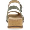 Dansko Cass Peep-Toe Wedge Sandal for Women –Low Profile Wedge with Arch Support, Adjustable Fit for Walking Comfort(Sage)