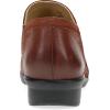 Dansko Cheryl Low Ankle Booties – Leather Slip-On Shoes with Removable Insole, Arch Support, Lightweight Rubber Outsole, Ideal for Work, Travel & All-Day Comfort(Russet)