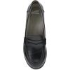 Dansko Danica Heeled Loafer for Women – Waterproof Leather with Rubber Outsole and Leather Stacked Heel for Long-Lasting Style in Any Weather(Black)