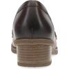 Dansko Danica Heeled Loafer for Women – Waterproof Leather with Rubber Outsole and Leather Stacked Heel for Long-Lasting Style in Any Weather(Plum/Chocolate)