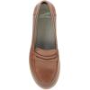 Dansko Danica Heeled Loafer for Women – Waterproof Leather with Rubber Outsole and Leather Stacked Heel for Long-Lasting Style in Any Weather(Tan)