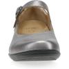 Dansko Fawna Mary Jane for Women – Cute, Comfortable Shoes with Arch Support – Versatile Casual to Dressy Footwear with Buckle Strap – Lightweight Rubber Outsole(Pewter Metallic)