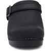 Dansko Ingrid Sling Back Mule Clog for Women – Anti-Fatigue Rocker Bottom Promotes Forward Foot Motion – Premium Leather Uppers for Long-Lasting Wear(Black Oiled)