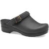 Dansko Ingrid Sling Back Mule Clog for Women – Anti-Fatigue Rocker Bottom Promotes Forward Foot Motion – Premium Leather Uppers for Long-Lasting Wear(Black Oiled)